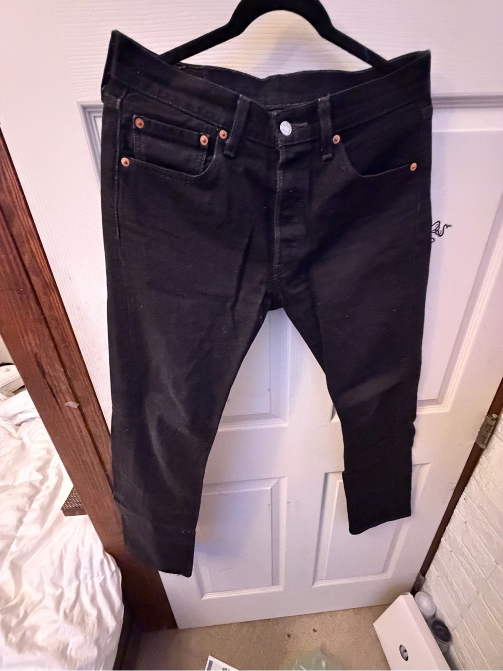 Levi's Men's Slim Straight Jeans in Black